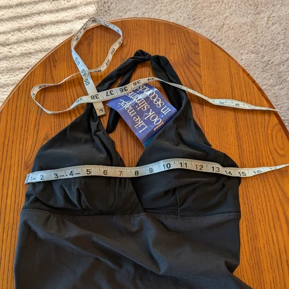 Magic Suit Black 1-Piece Halter Style Swimsuit, Size 12 - NEW - Picture 4 of 9